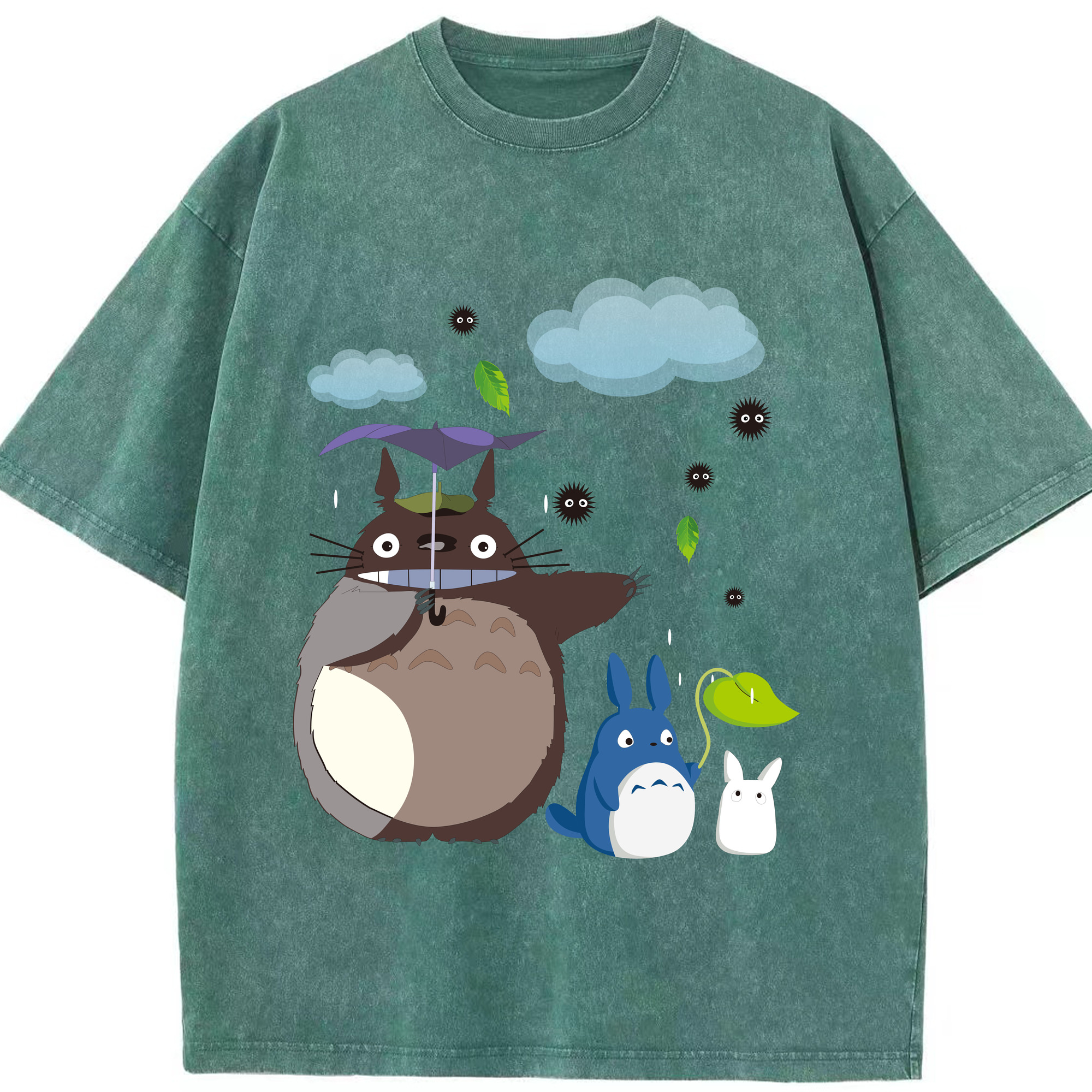 （画像用） となりのトトロ 草壁メイ 草壁サツキ My Neighbor Totoro Satsuki Kusakabe Mei Kusakabe 綿100% ヴィンテージ風 半袖Tシャツ（フロントプリント）